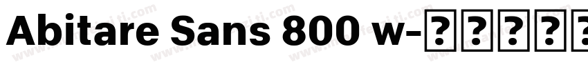 Abitare Sans 800 w字体转换